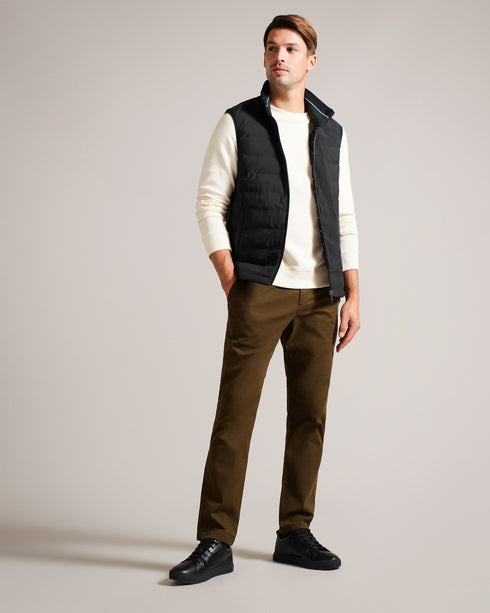 NEWWARK-Outerwear-Say yes to effortless style with the NEWWARK gilet. A gilet is the perfect lightweight coverup for warmer weather and this one's funnel neck and padding keep out the breeze. Gilet Pockets Zip fastening Funnel neck Padded Magnolia label- Ted Baker Romania